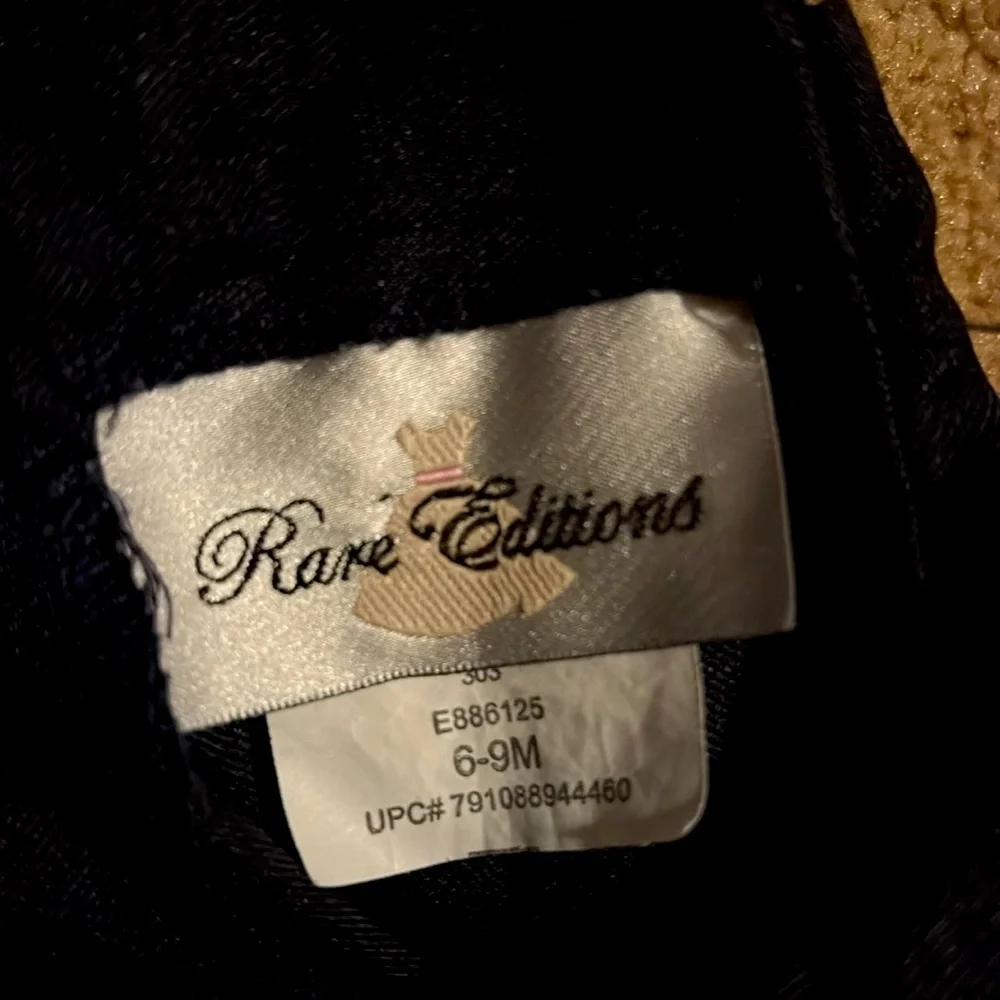 Rare Editions Navy Dress with White Details
